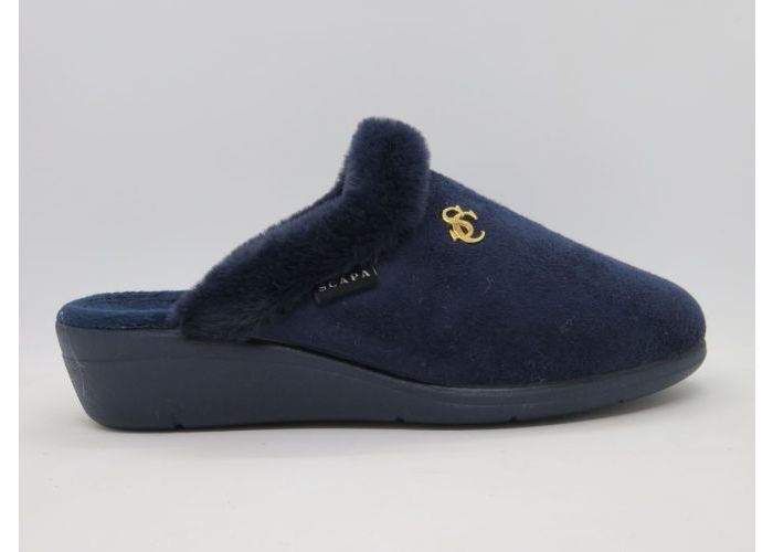 Scapa 21566 Pantoffel open Blauw