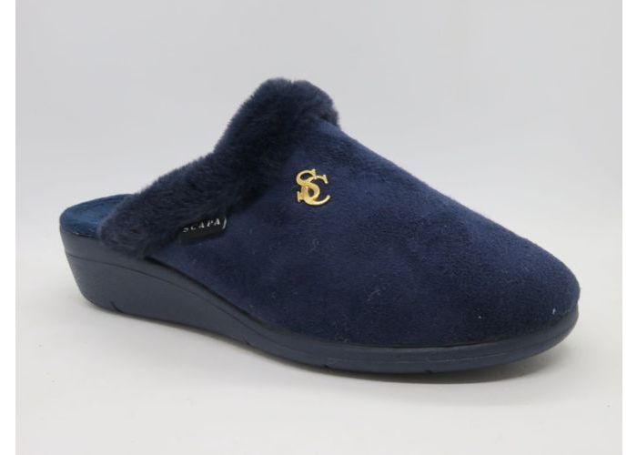 Scapa 21566 Pantoffel open Blauw