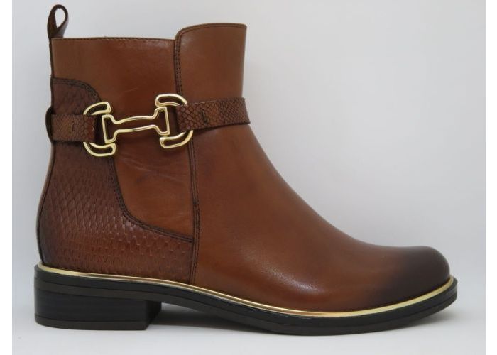 Caprice 20740 Enkellaars Cognac