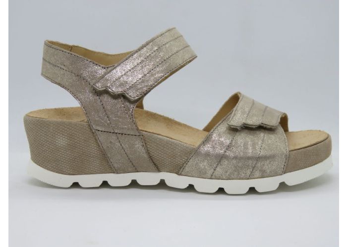 Damesschoenen Durea Sandalen 7404-025 Beige/goud