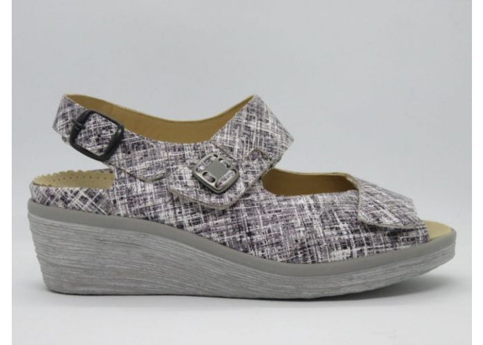 Durea 13982 Sandalen Zwart/beige - Grijs