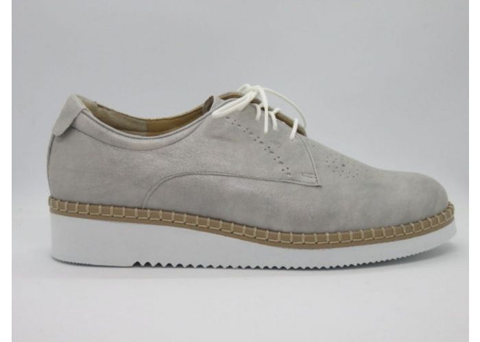 Durea 13984 Veterschoen Beige/zilver