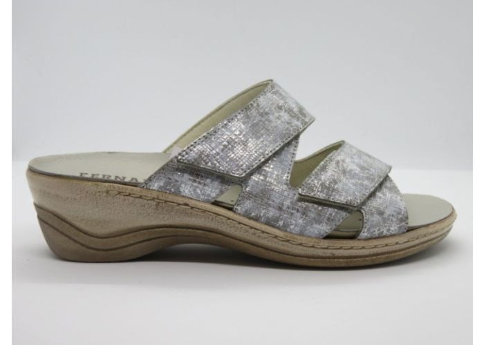 Fernando Baldassarri 13174 Slipper / 2 klevers Zilver/grijs