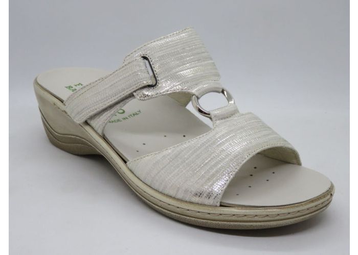 Fernando Baldassarri 20579 Slippers Wit Zilver