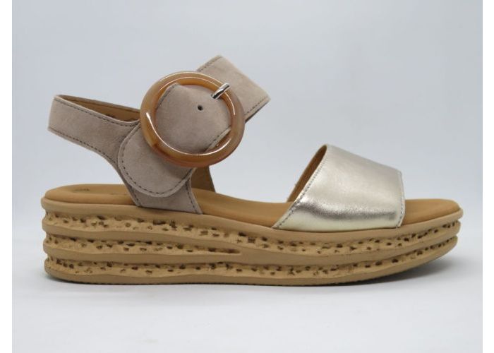 Gabor 19951 Sandalen Beige/goud