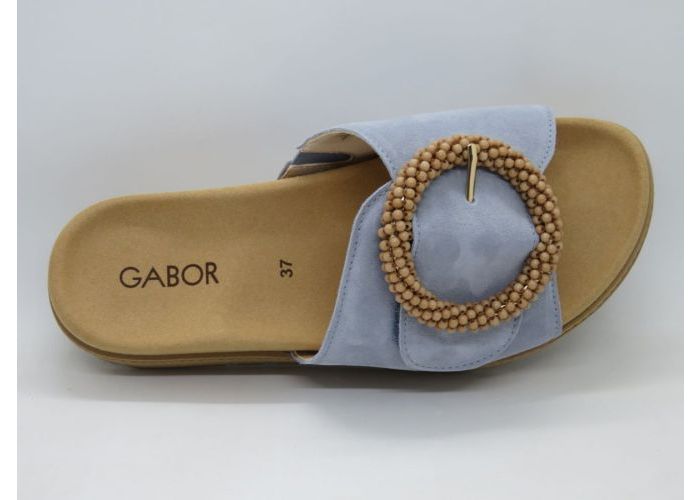 Gabor 21440 Slippers Lichtblauw