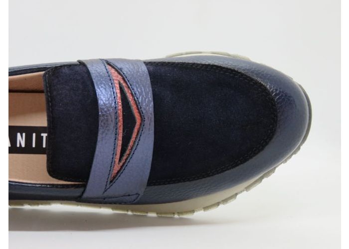 Hispanitas 20643 Mocassin Blauw