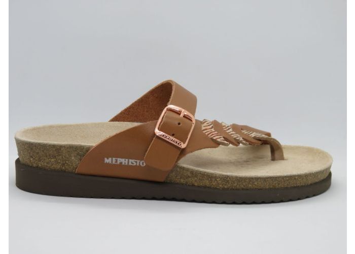 Damesschoenen Mephisto Teenslipper HELEONORE SANDANYL Cognac