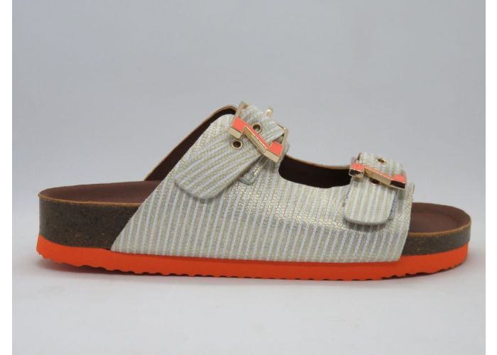 Nathan-baume 21201 Slipper - 2 gespen Beige Goud