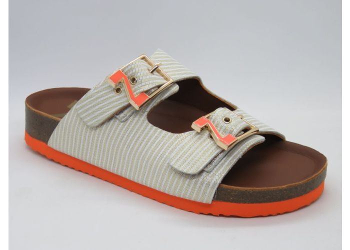 Nathan-baume 21201 Slipper - 2 gespen Beige Goud