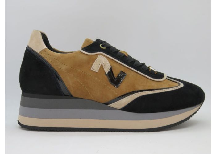 Nathan-baume 20720 Sneaker Zwart/beige - Grijs