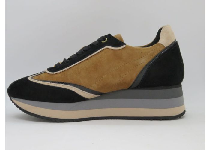 Nathan-baume 20720 Sneaker Zwart/beige - Grijs