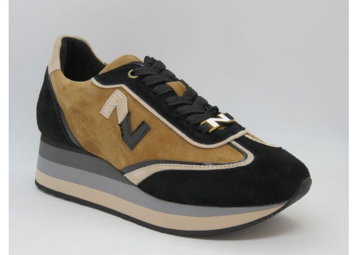 Nathan-baume 20720 Sneaker Zwart/beige - Grijs