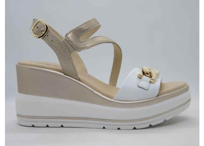 Nero Giardini 21123 Sandalen Wit Goud