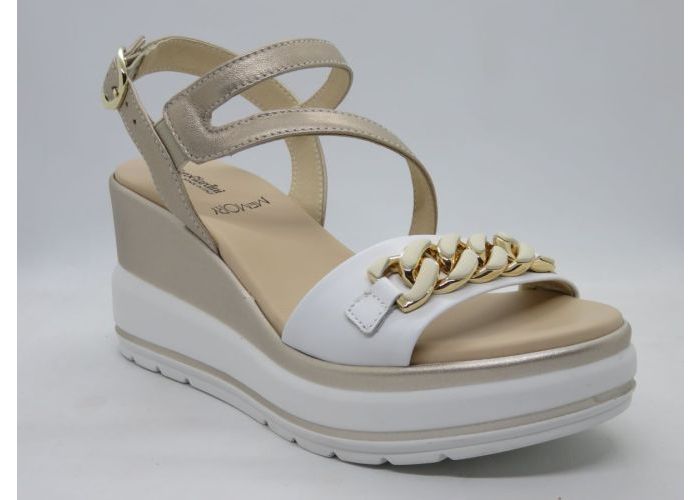 Nero Giardini 21123 Sandalen Wit Goud