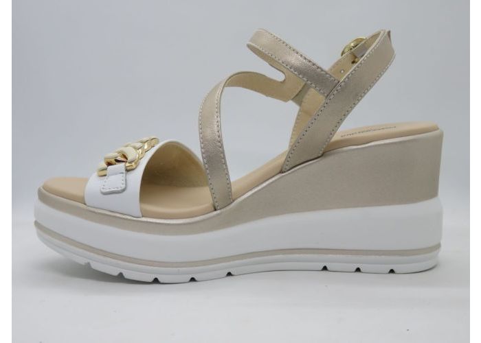 Nero Giardini 21123 Sandalen Wit Goud