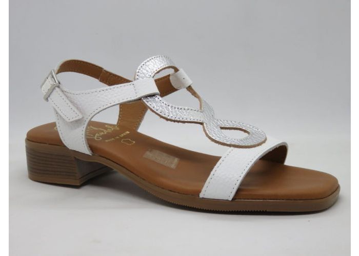 Oh My Sandels 20415 Sandalen Wit Zilver