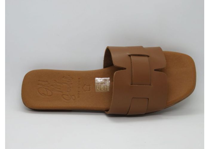 Oh My Sandels 19236 Slipper / band vast Cognac