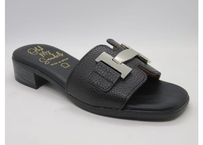 Oh My Sandels 21487 Slippers Zwart