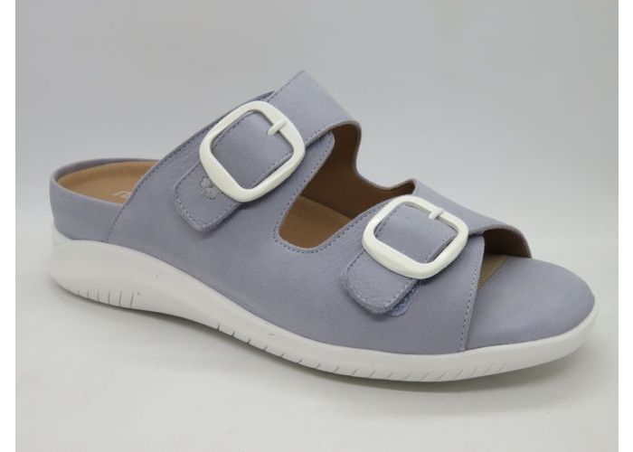 Piesanto 21504 Slipper - 2 gespen Lichtblauw