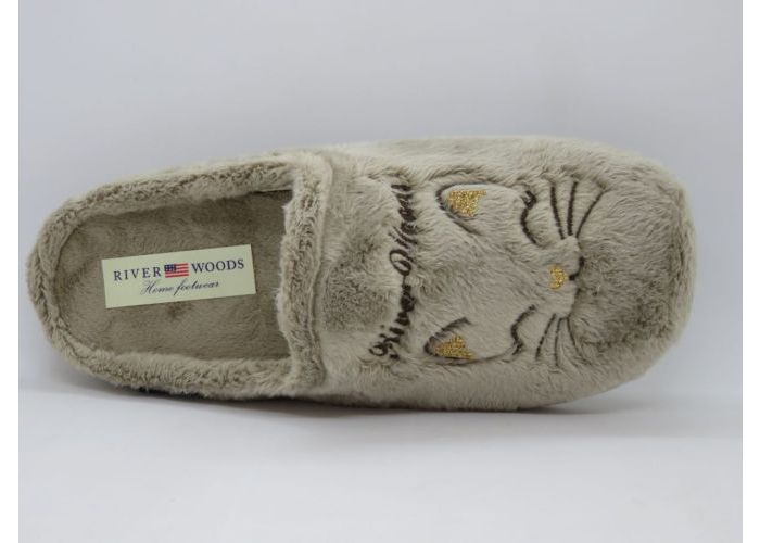 River Woods 20608 Pantoffel open Taupe