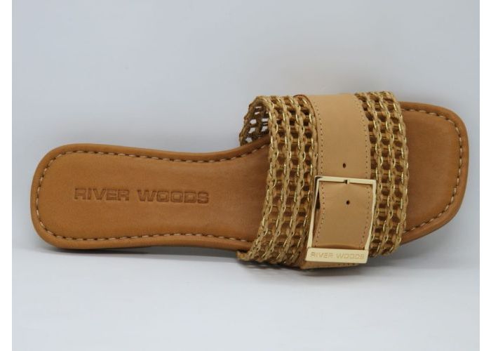 River Woods 18884 Slipper / band vast Camel