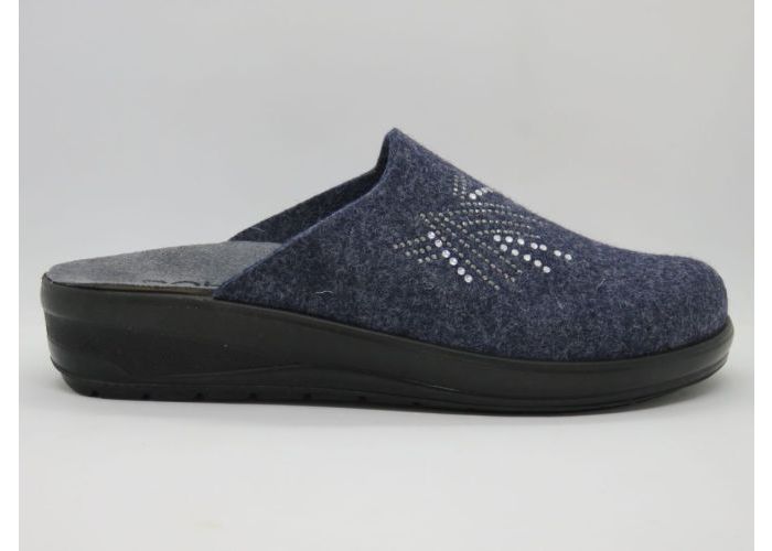 Damesschoenen Rohde Pantoffel open 6162 Blauw