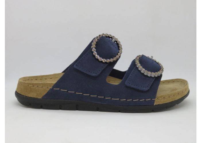 Damesschoenen Rohde Slipper / 2 gespen 5892 Blauw