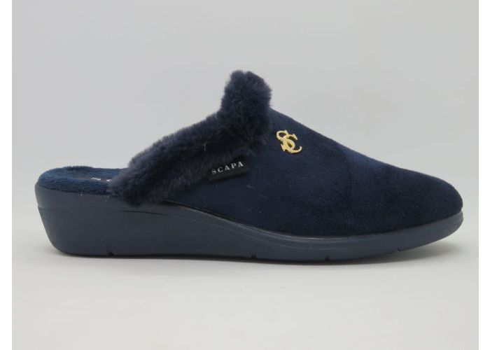 Damesschoenen Scapa Pantoffel open 21/48007303 Blauw