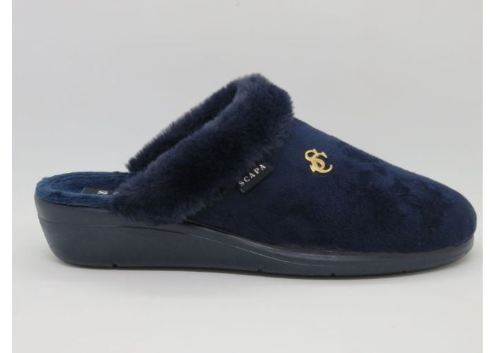 Damesschoenen Scapa Pantoffel open 21/4809003 Blauw