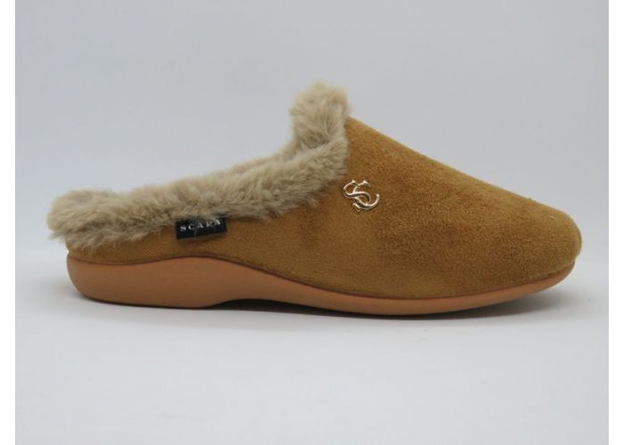 Damesschoenen Scapa Pantoffel open 21/13 Cognac