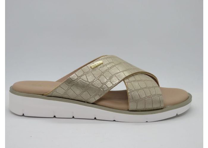 Damesschoenen Scapa Slipper / band vast 21/3021 Goud