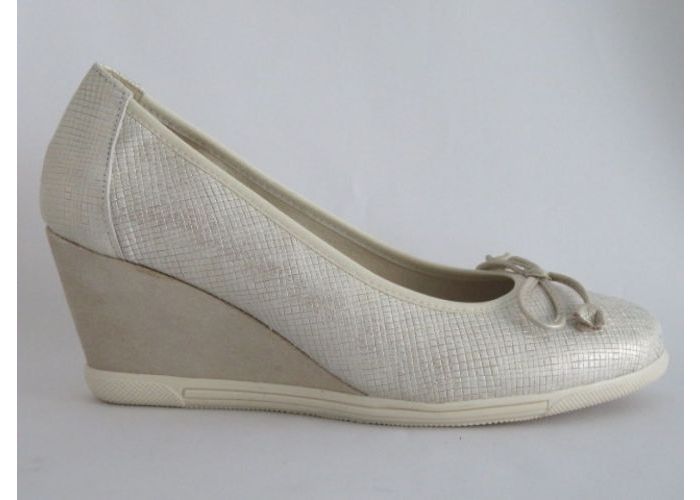 Damesschoenen Sergio Turri Ballerina J-181919 Beige/goud