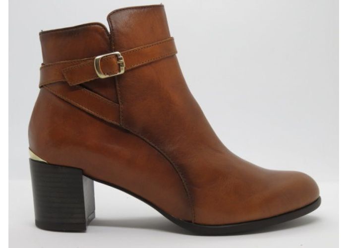 Damesschoenen Sergio Turri Enkellaars J-192811 Cognac