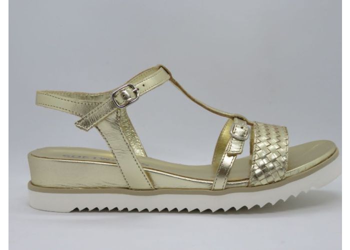 Damesschoenen Softwaves Sandalen 7.42.62 Goud