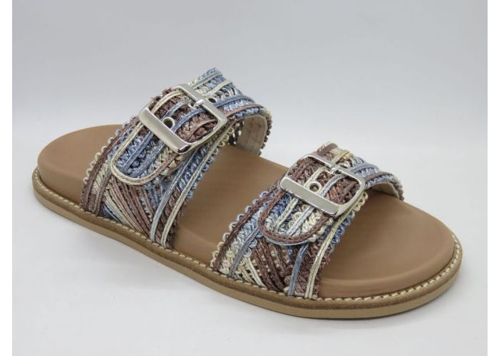 Softwaves 21288 Slipper - 2 gespen Blauw