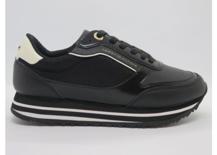 Damesschoenen Tommy Hilfiger Sneaker FW04305 Zwart