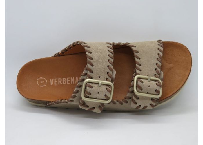 Verbenas 21432 Slipper - 2 gespen Beige