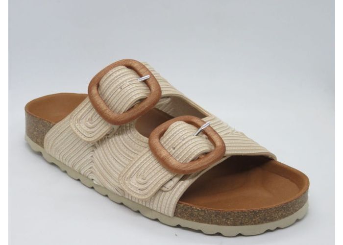 Verbenas 19406 Slipper / 2 gespen Beige