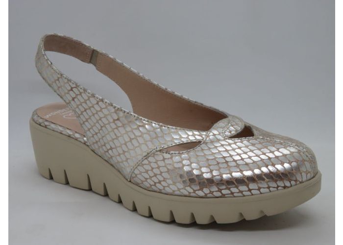 Wonders 21331 Sling back Beige Zilver