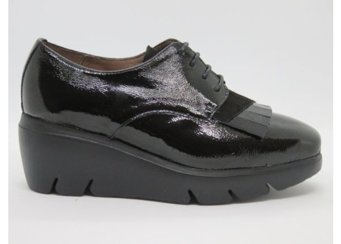 Damesschoenen Wonders Veterschoen C-5333 Zwart
