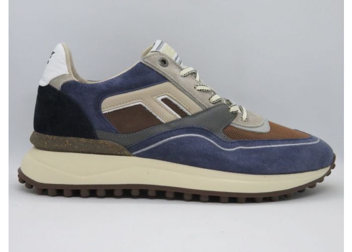 Floris Van Bommel 20625 Sneaker Blauw/beige - Grijs