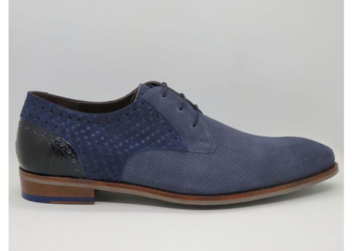 Herenschoenen Floris Van Bommel Veterschoen SFM-30161-40-08 Blauw