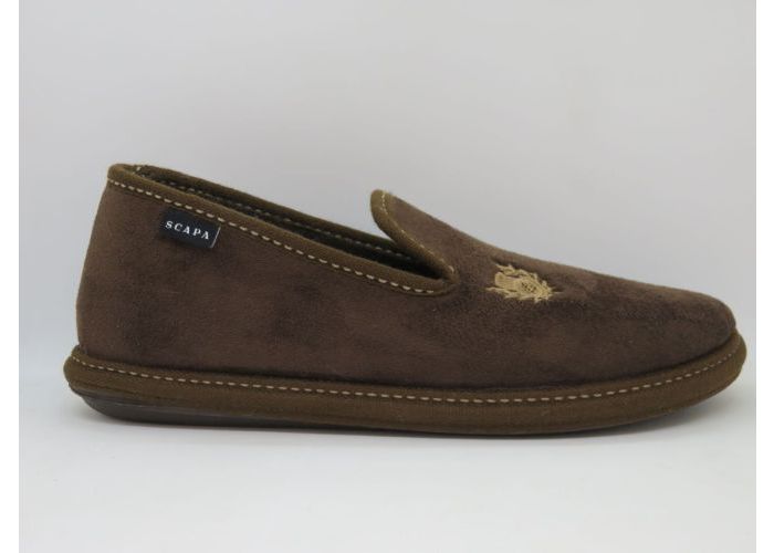 Herenschoenen Scapa Pantoffel gesloten 21/08000059A Bruin