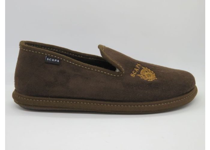 Herenschoenen Scapa Pantoffel gesloten 21/080051A Bruin