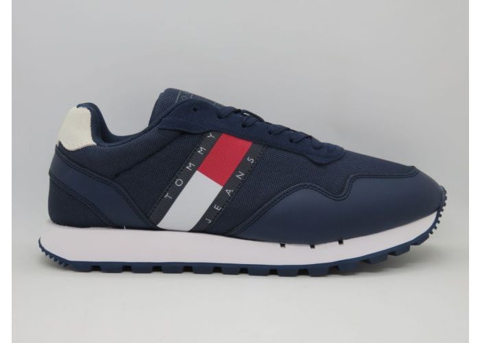 Herenschoenen Tommy Hilfiger Sneaker EM01081C87 Blauw