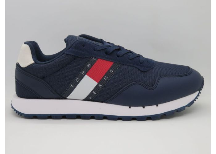 Herenschoenen Tommy Hilfiger Sneaker EM01081C87 Blauw